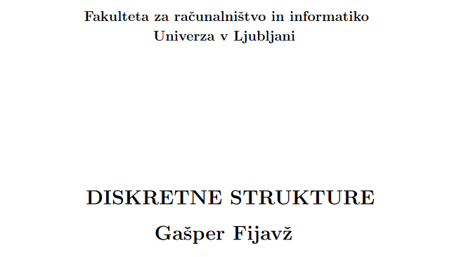 DISKRETNE STRUKTURE - Gasper Fijavz