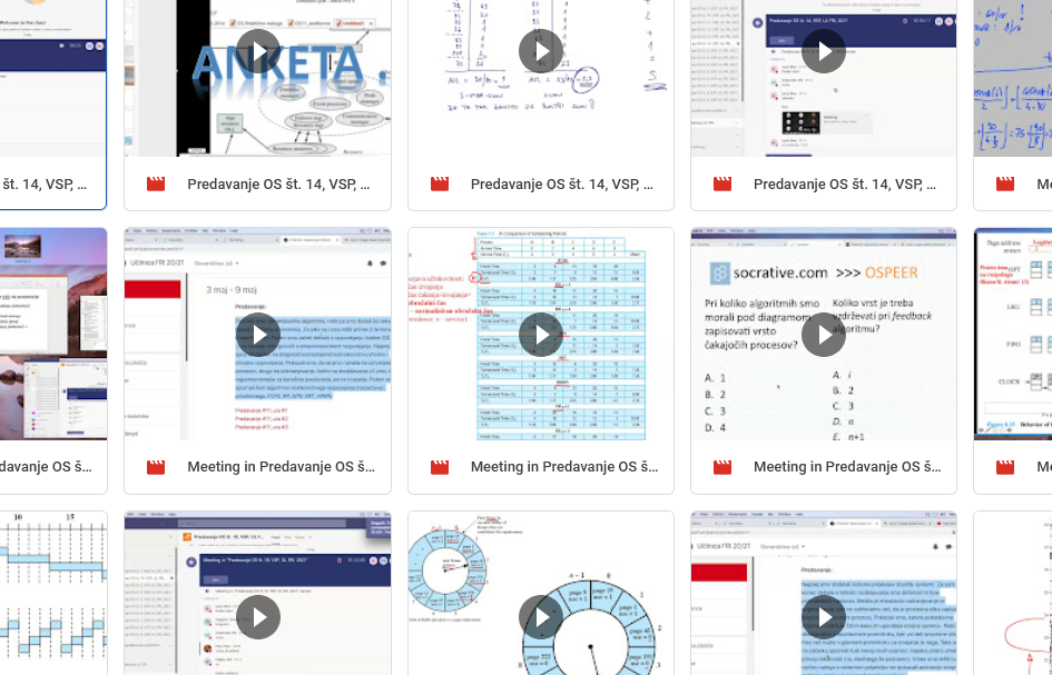 Predavanja na google drive